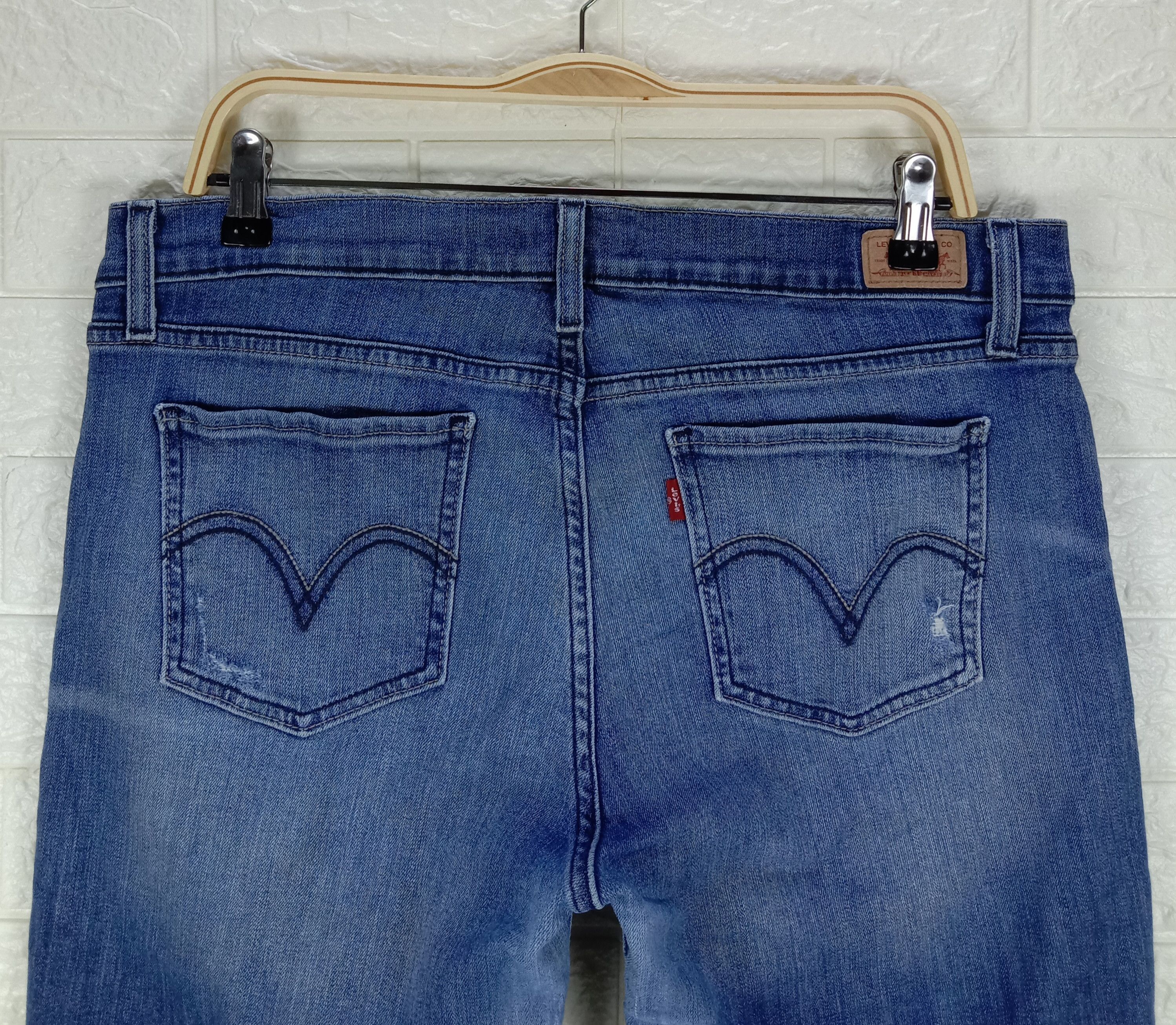 Levi's Vintage Levi's 524 Jeans Distressed Denim Size 34" / US 12 / IT 48 - 6 Thumbnail