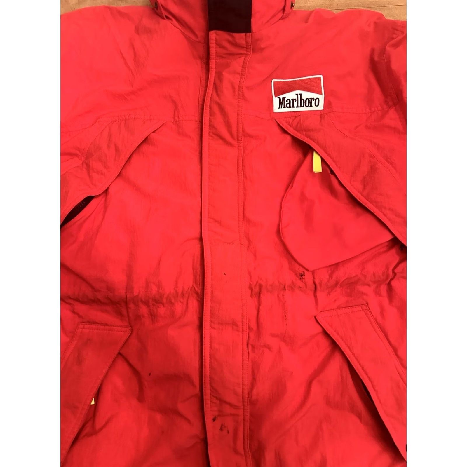Marlboro Marlboro Country Store Jacket Parka Down Red Medium Men M Duck Down Coat Nations Countries Nylon Lining Nylon Shell Pre-owned Size US M / EU 48-50 / 2 - 2 Thumbnail