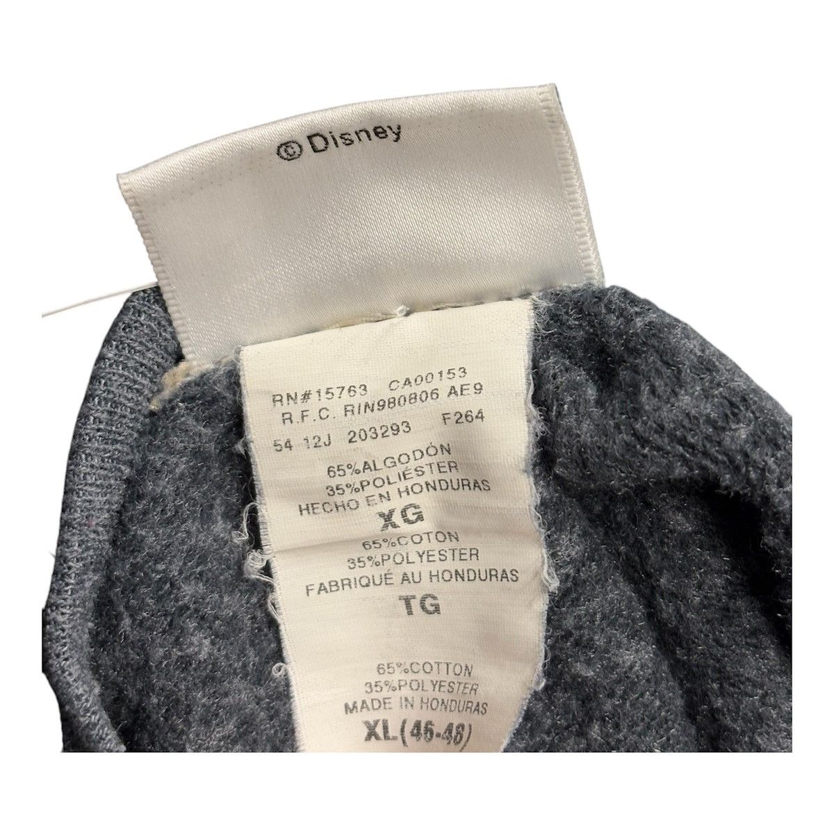 Disney × Vintage Vintage 90s Disney Grey Crewneck Sweatshirt Men Size XL Size US XL / EU 56 / 4 - 4 Thumbnail