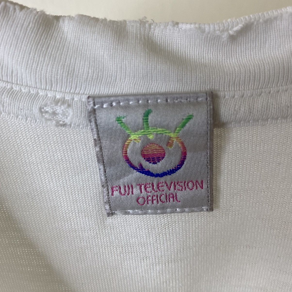 Vintage Vintage 90s Fuji Television Distressed Promo T Shirt Size US M / EU 48-50 / 2 - 5 Thumbnail