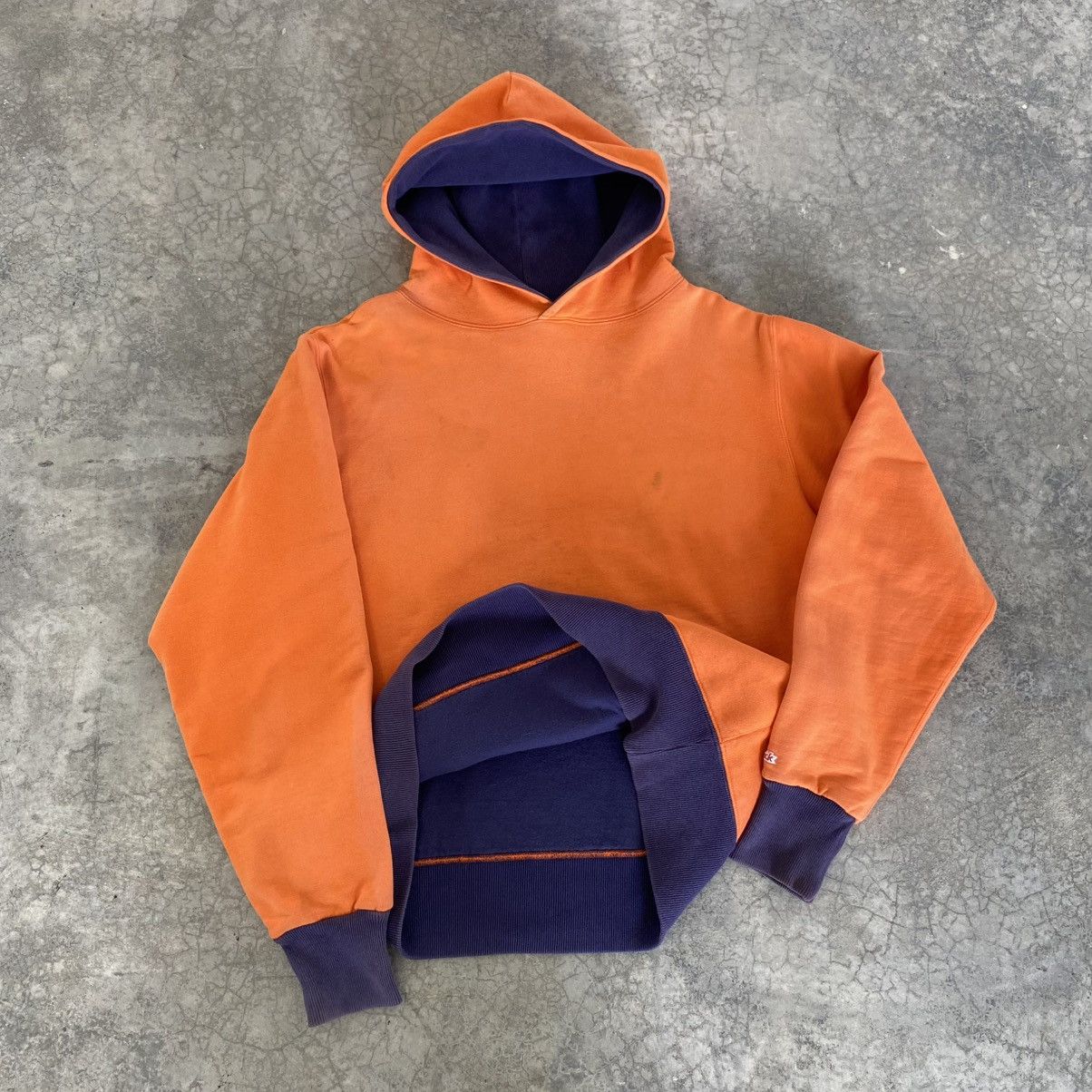 Toyo Enterprises VTG Cheswick Two Tone Lined Hooded Thick Sweatshirt Size US L / EU 52-54 / 3 - 7 Thumbnail