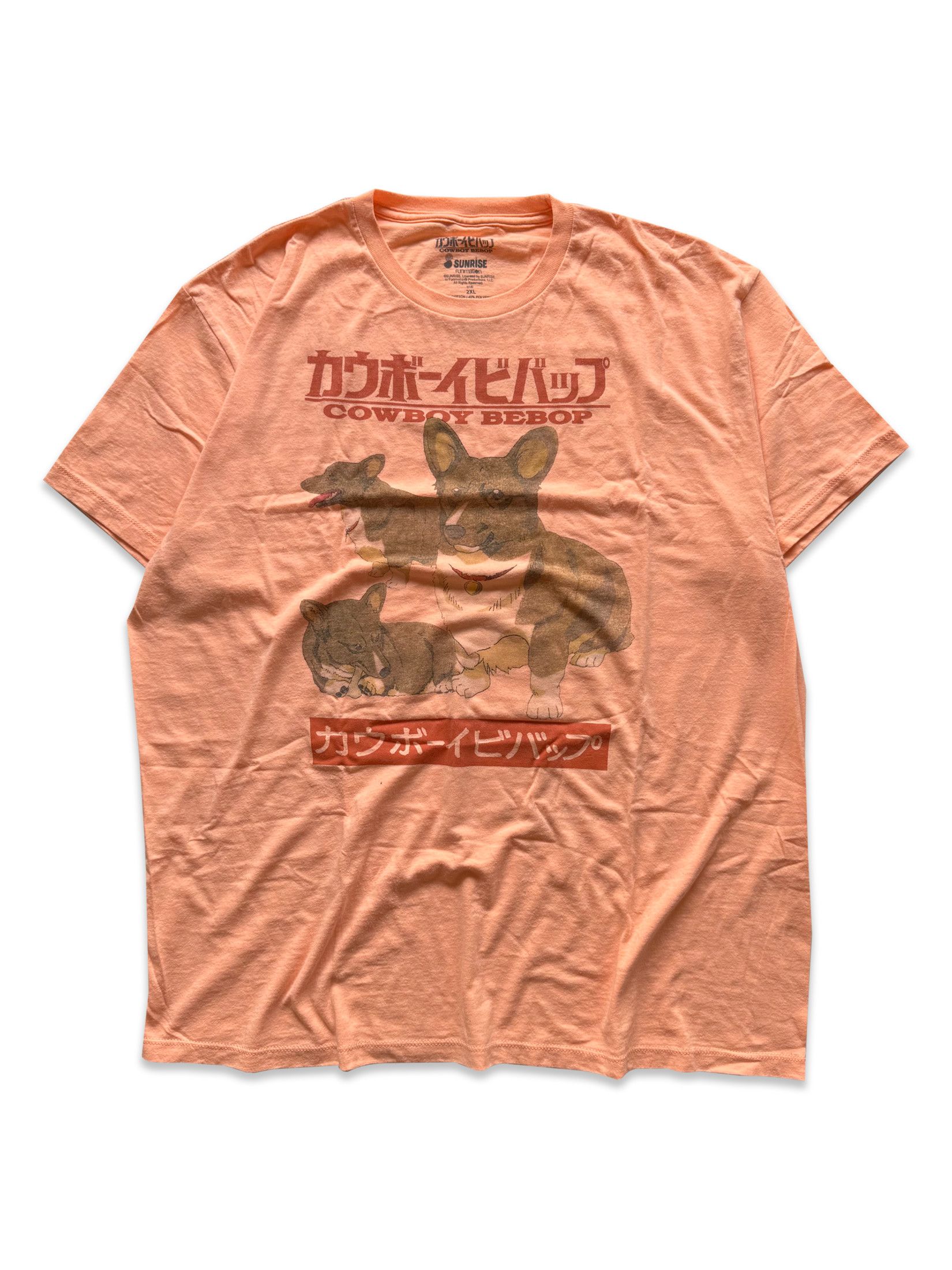 Vintage 2010s Vintage Cowboy Bebop Ein Corgi Sunrise Funimation Tee Size US XXL / EU 58 / 5 - 1 Thumbnail
