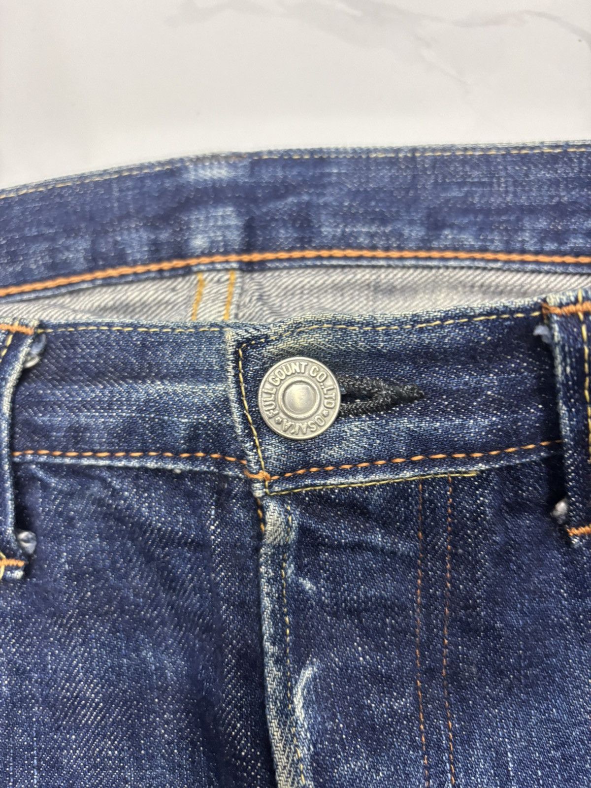 Full Count & Co. 🔥FULL COUNT SELVEDGE BLUE DISTRESSED DENIM JEANS Size US 30 / EU 46 - 11 Thumbnail