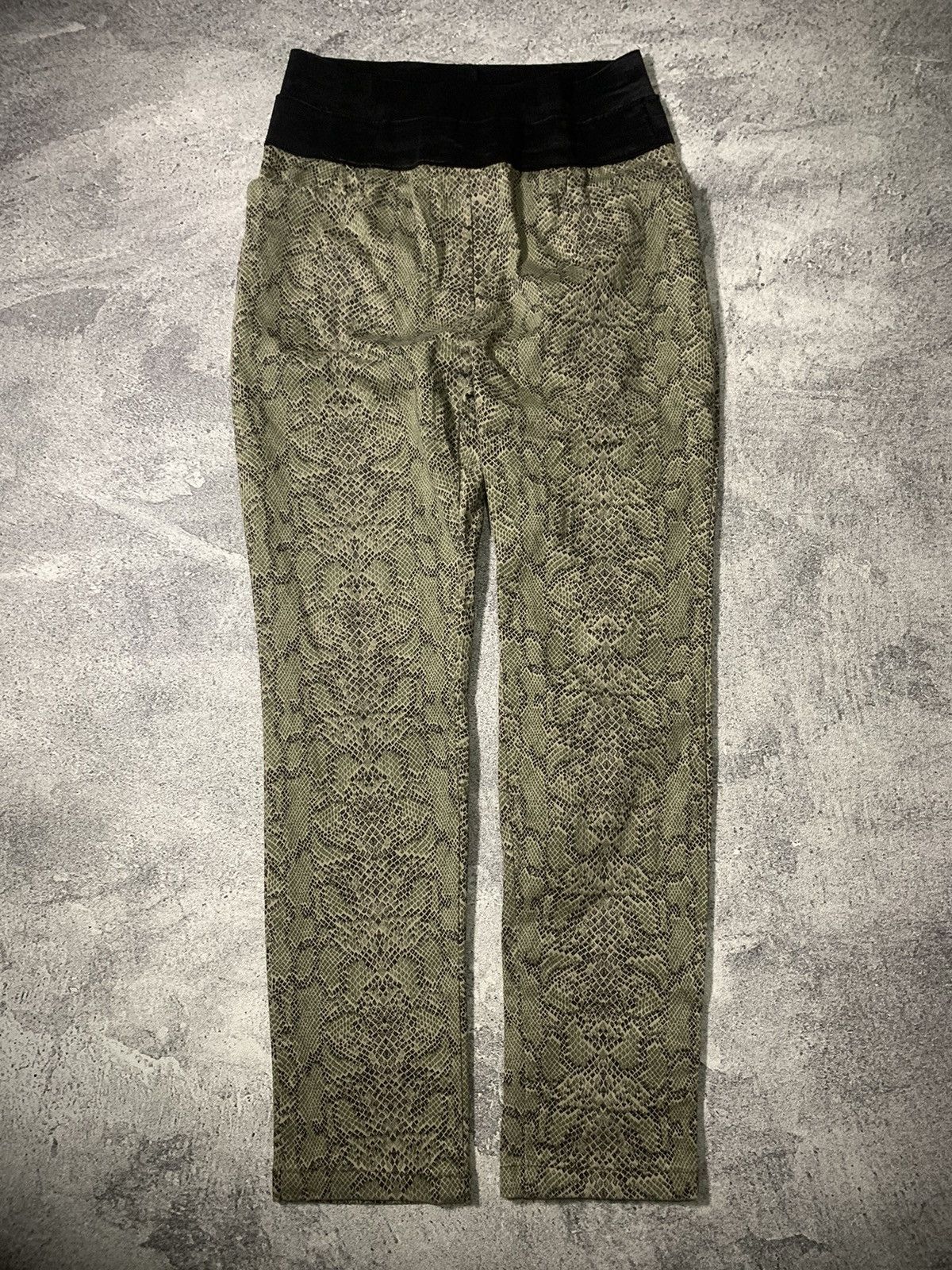 Yohji Yamamoto SNAKESKIN PYTHON LEGGINGS YOHJIYAMAMOTO IFSIXWASNINE STYLE Size US 30 / EU 46 - 1 Thumbnail
