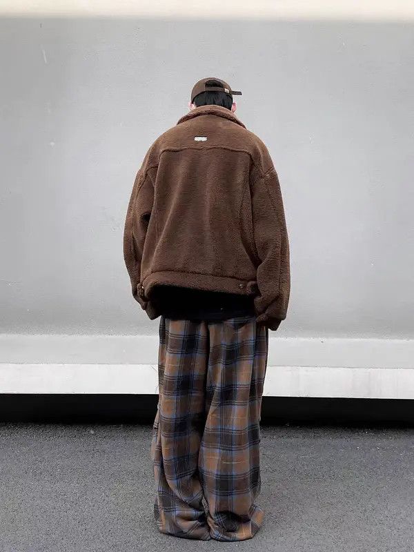 VIBE Brown High Street Vintage Loose Casual Pants Size US 32 / EU 48 - 3 Thumbnail