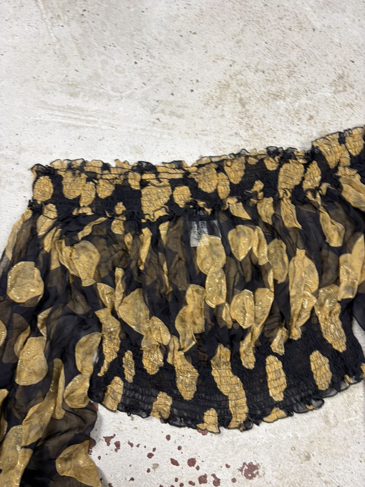 Dolce & Gabbana Vintage 2000s Dolce & Gabbana Silk Mesh Blouse Top Size M / US 6-8 / IT 42-44 - 7 Thumbnail