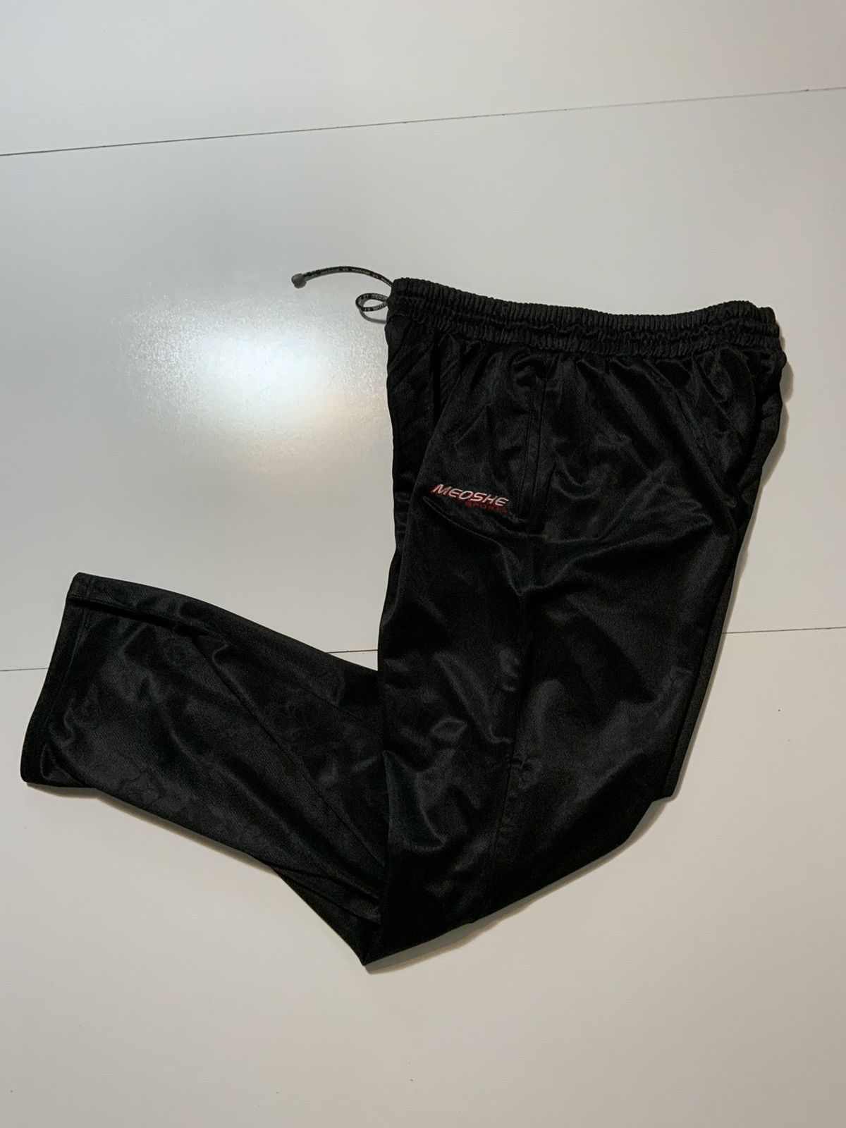 Vintage Vintage Y2K Meoshe Monogram Dog Wide Leg Track Sweat Pants Size US 34 / EU 50 - 2 Thumbnail