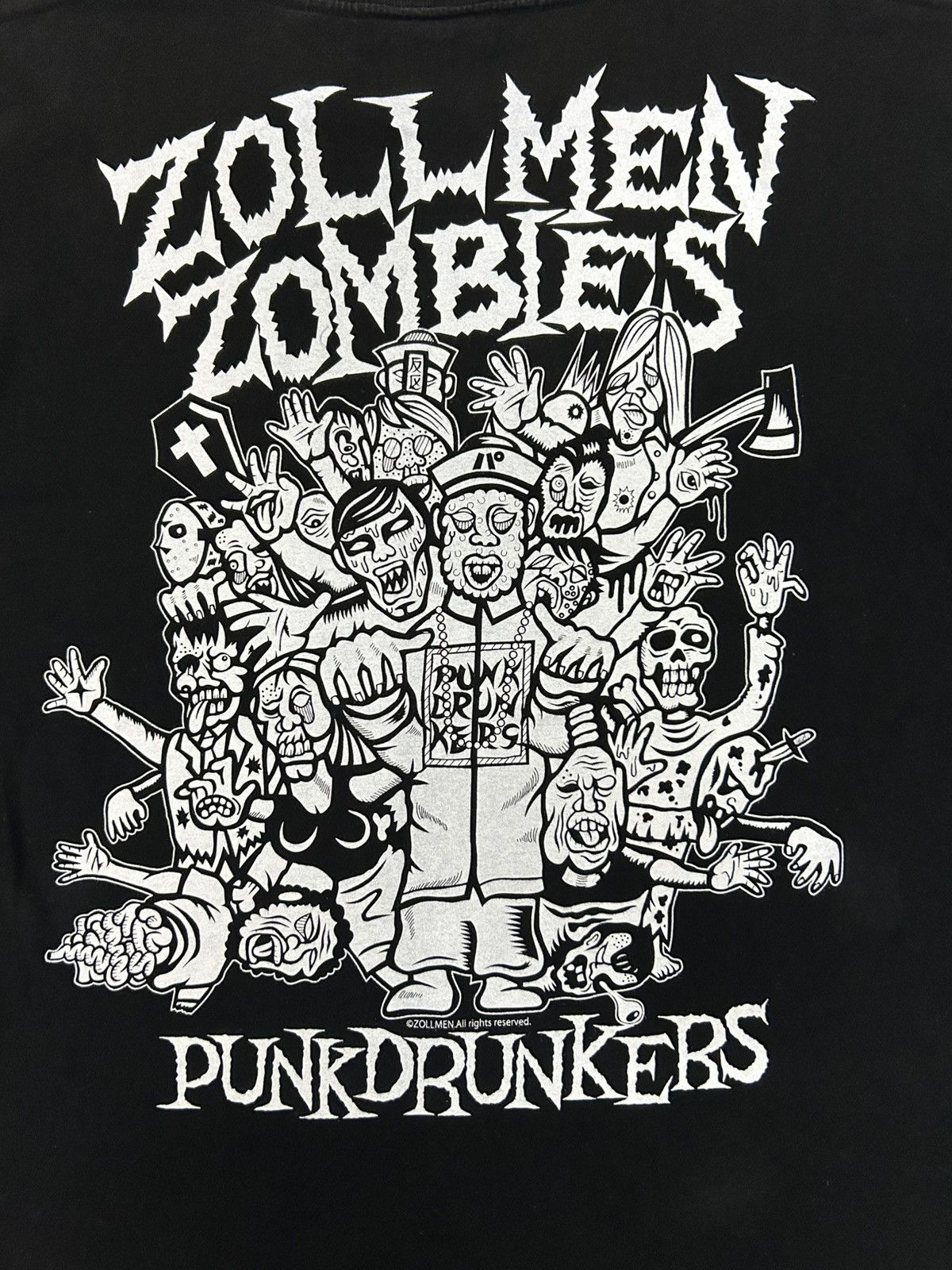 Japanese Brand VINTAGE PUNK DRUNKERS PUSHEAD DESIGN RARE Size US XL / EU 56 / 4 - 6 Thumbnail