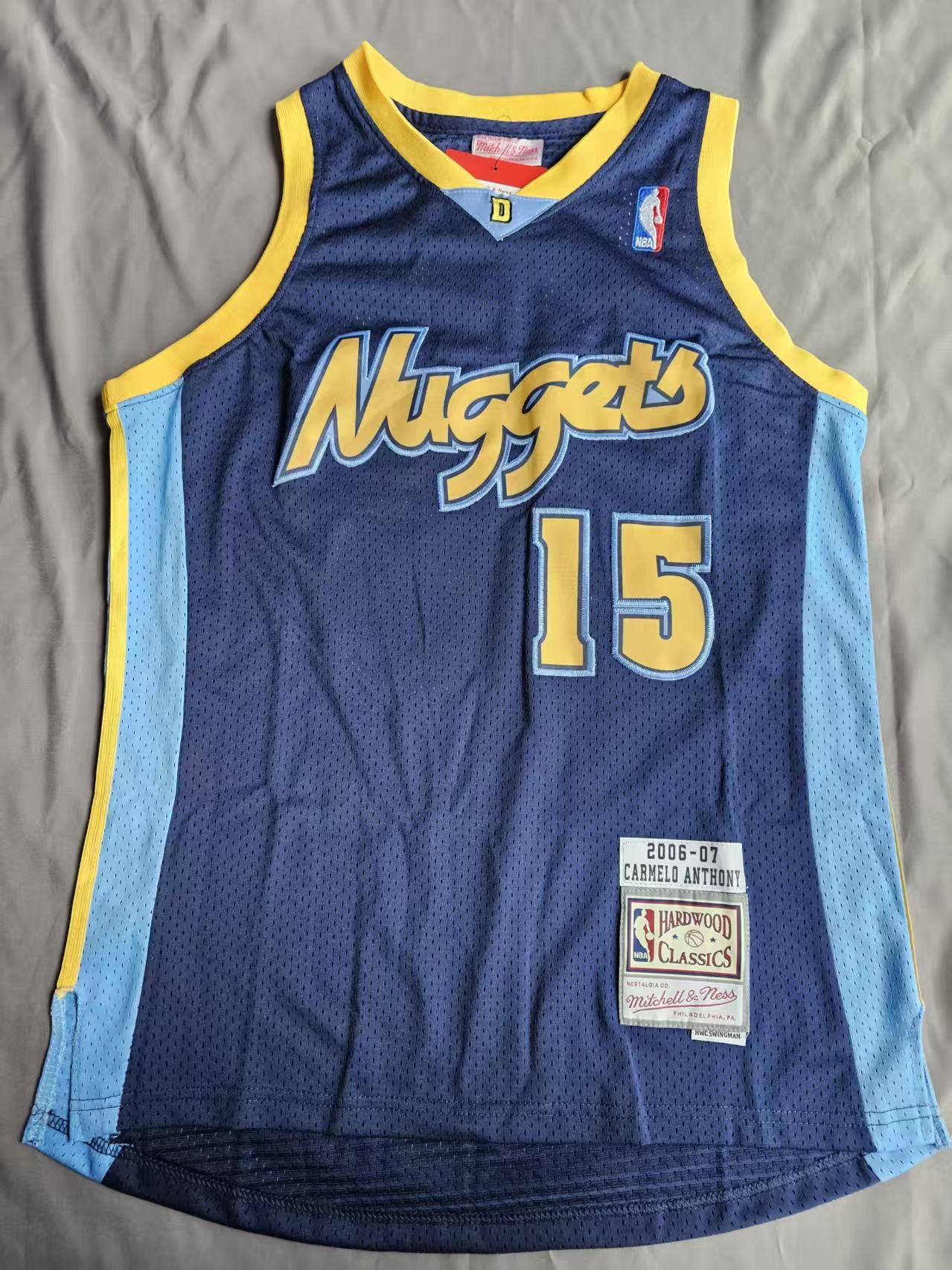 NBA #15 Carmelo Anthony Jersey Denver Nuggets 2006 07 Size US XXL / EU 58 / 5 - 2 Thumbnail