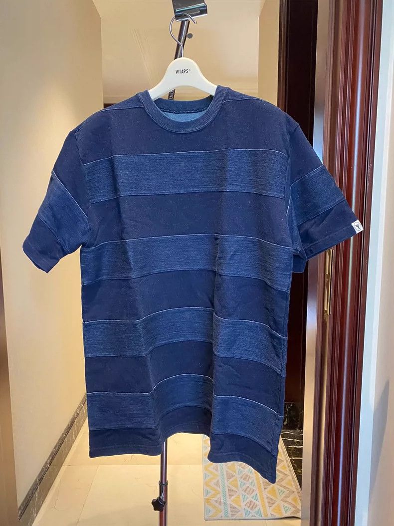 Neighborhood NEIGHBORHOOD 18 Indigo Dyed T-shirt - dmc Size US L / EU 52-54 / 3 - 1 Thumbnail