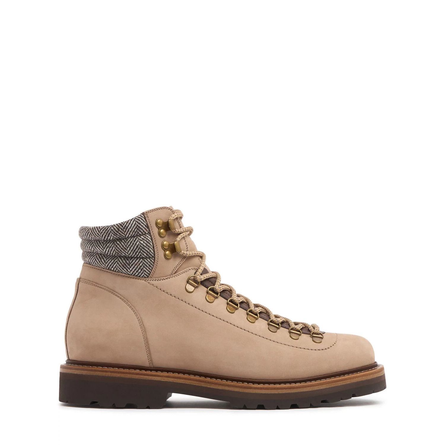 Brunello Cucinelli BRUNELLO CUCINELLI Beige Leather Ankle Boots New & Authentic Size US 11 / EU 44 - 1 Thumbnail
