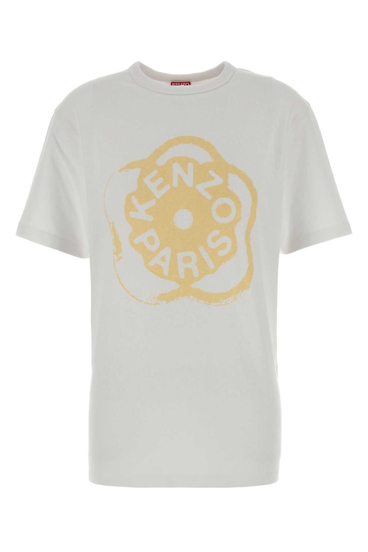 Kenzo White Cotton T-Shirt Size XS / US 0-2 / IT 36-38 - 1 Thumbnail