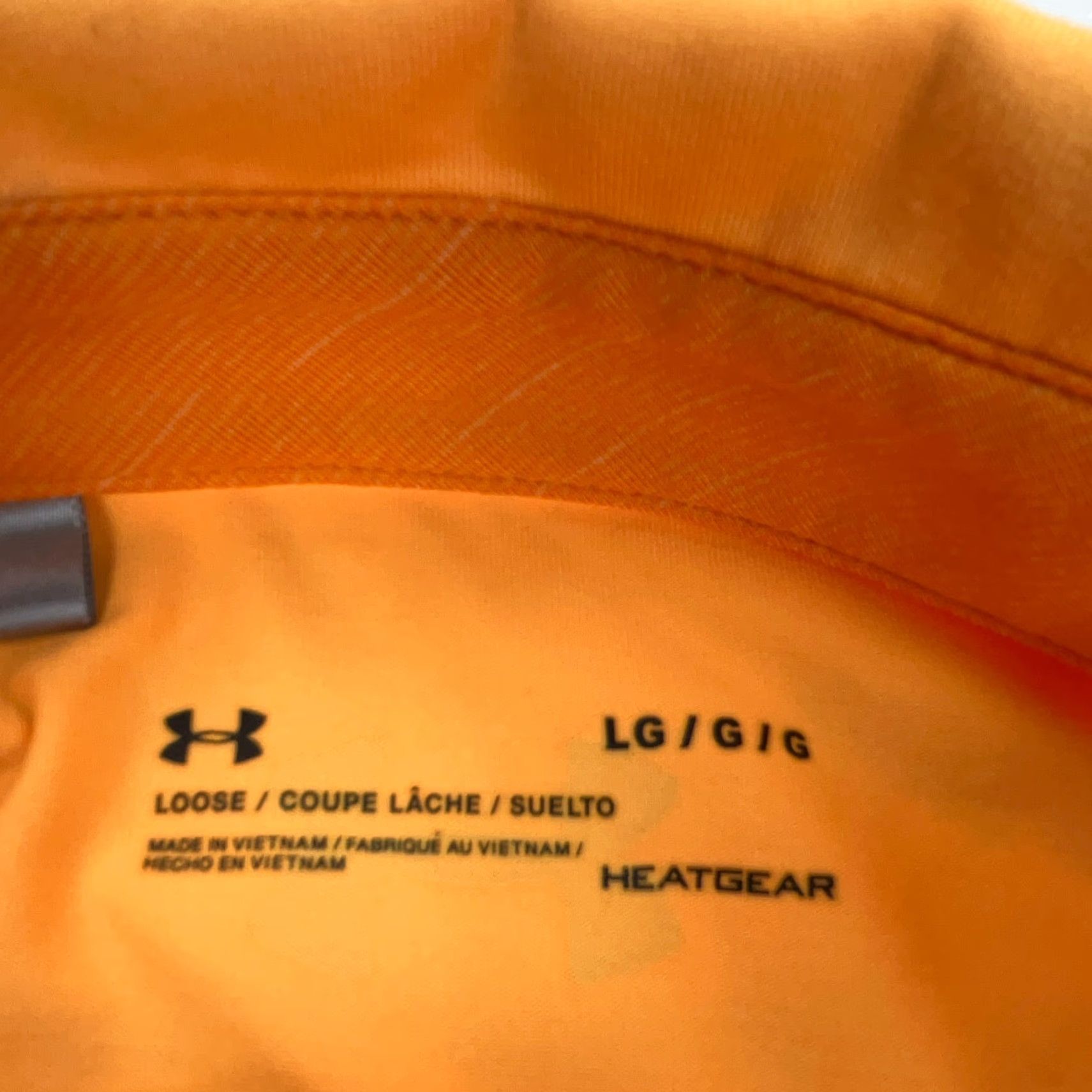 Under Armour Under Armour Polo Shirt Men L Orange Black Golf Tennis Performance Wicking Shirt Size US L / EU 52-54 / 3 - 4 Thumbnail