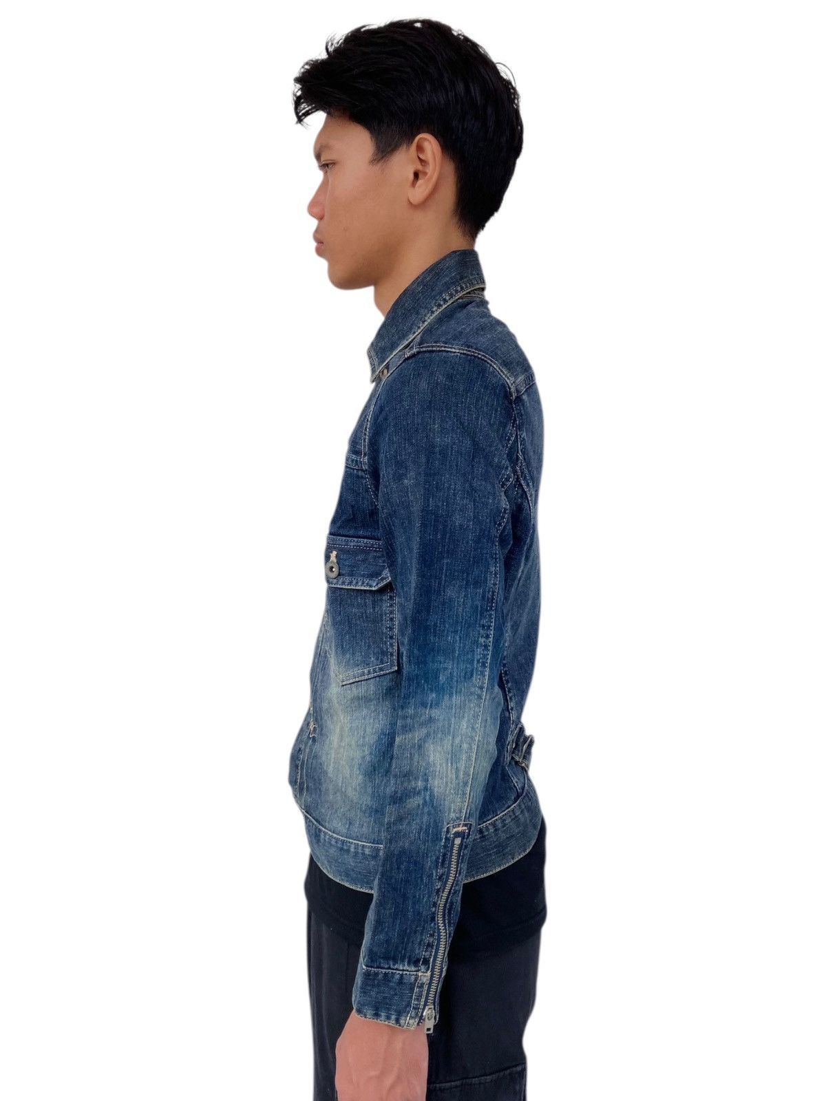 NANO universe 2000s Nano Universe - Mud Was Denim Jacket Size US M / EU 48-50 / 2 - 2 Thumbnail