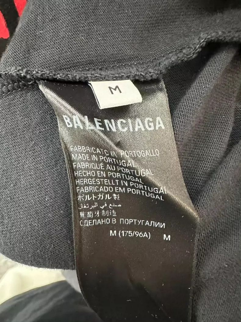 Balenciaga Balenciaga Round Neck Letter Printed Short Sleeve Size US M / EU 48-50 / 2 - 5 Thumbnail