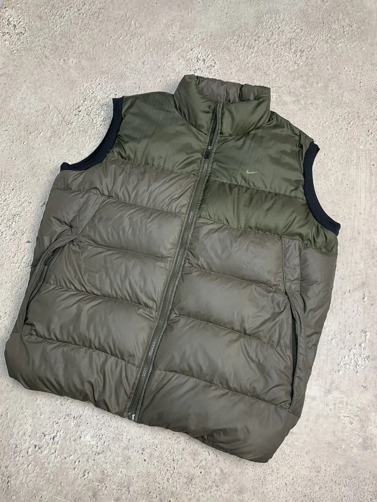 Nike × Vintage Vintage Y2K Nike Down Waistcoat Jacket Puffer Black Nike Size US XXL / EU 58 / 5 - 6 Thumbnail