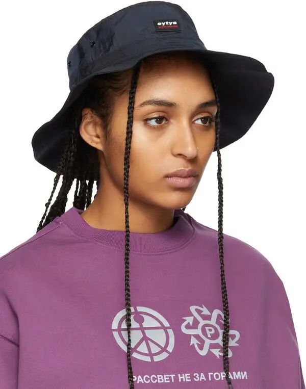 Eytys o1mle0325 Size: S / Ballzy Bucket Hat / Cap in Navy Size ONE SIZE - 2 Thumbnail