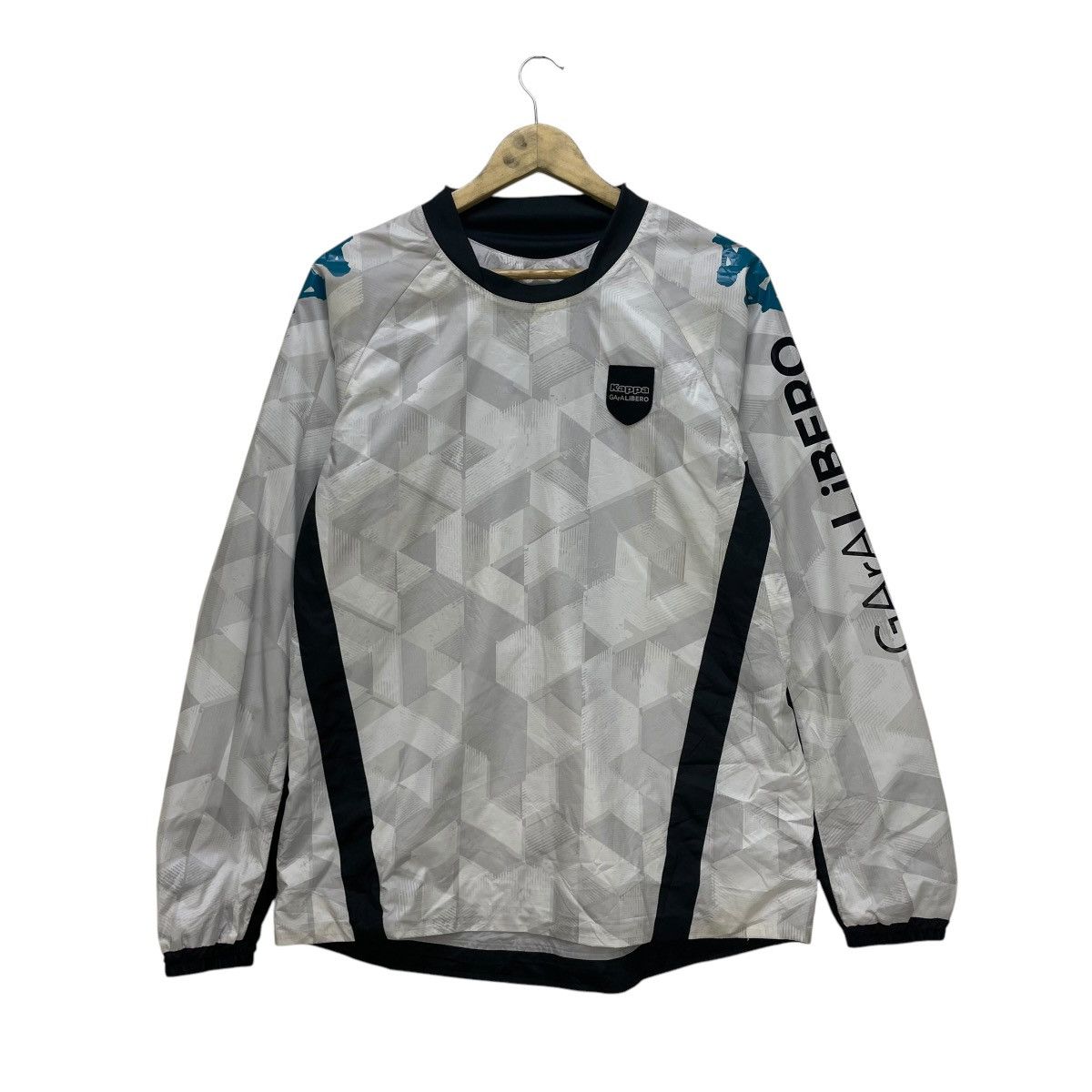 Kappa 💥Vintage Kappa Garalibero Side Tape Pullover Light Jacket Size US M / EU 48-50 / 2 - 1 Thumbnail