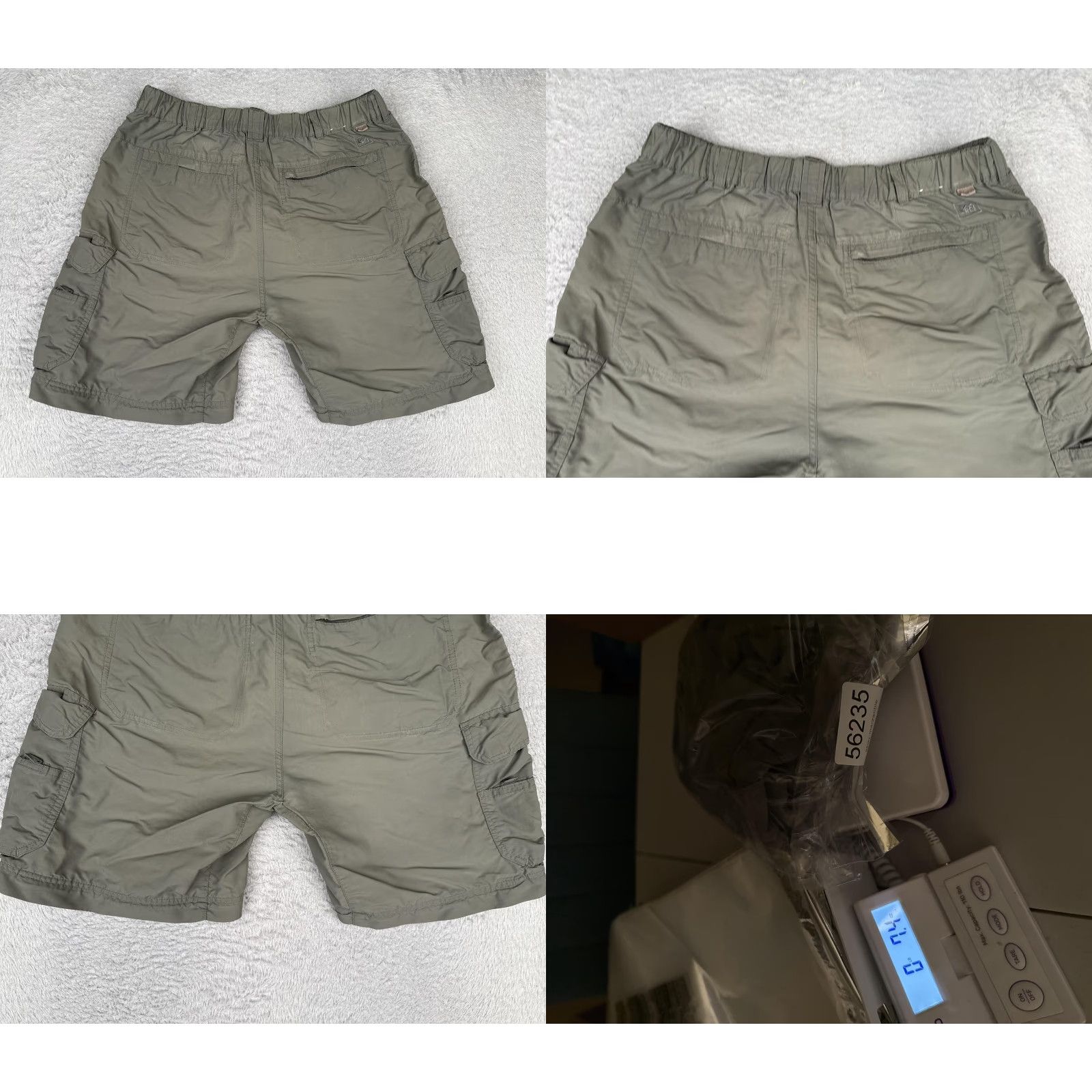 Vintage REI Shorts Mens Medium Green Nylon Hiking 8 Inseam Cargo Elastic Waist Pockets Size US 31 - 9 Thumbnail