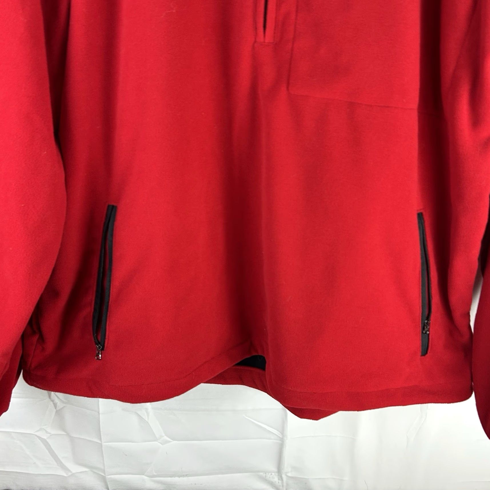 Footjoy FootJoy Dryjoys Jacket XL 1/2 Zip Pullover Fleece Long Sleeve Red Mens Size US XL / EU 56 / 4 - 4 Thumbnail