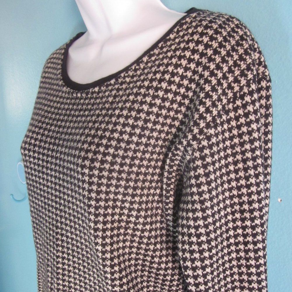 J Ferrar J Ferrar Vintage Wool Houndstooth Sweater Size M Size M / US 6-8 / IT 42-44 - 3 Thumbnail