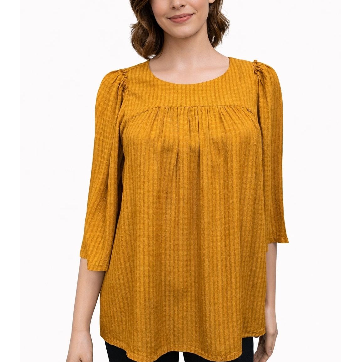 Other Roller Rabbit Top Blouse XS Oversized 3/4 Bell Sleeve Size XS / US 0-2 / IT 36-38 - 1 Thumbnail