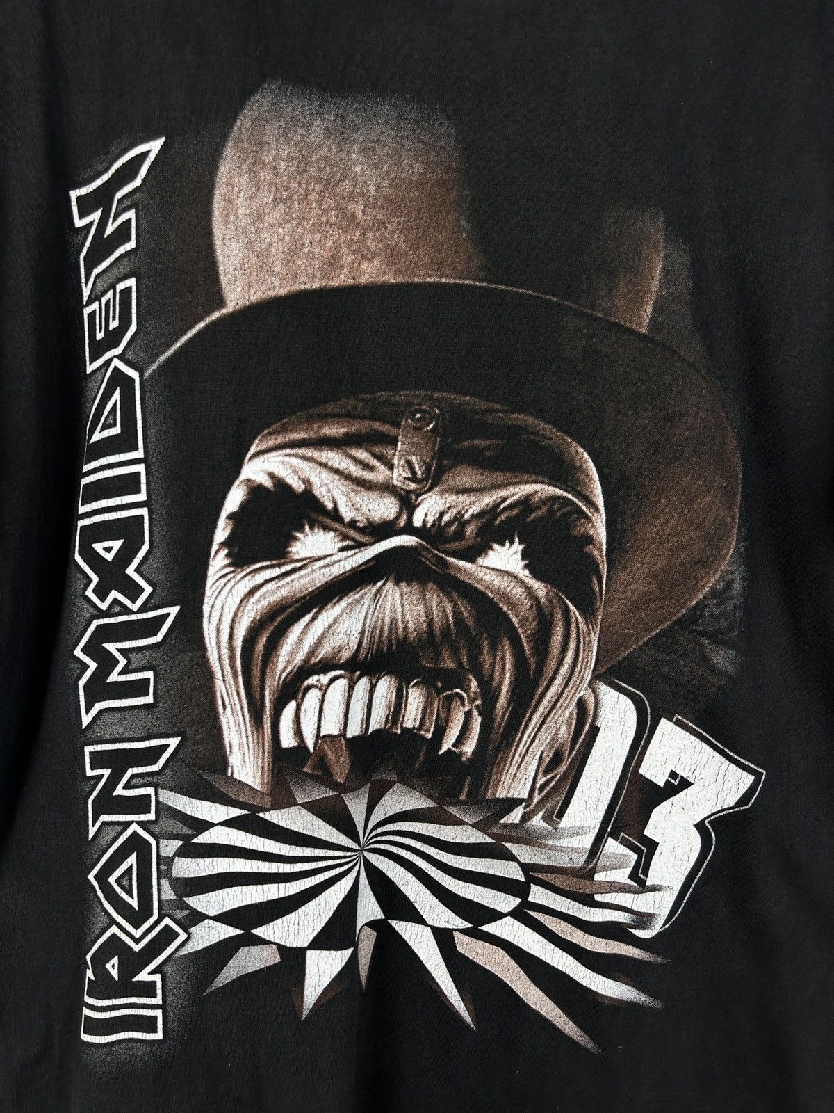 Band Tees Iron Maiden 2003 Dance Of Death Euro Boot T-Shirt Black XL Size US L / EU 52-54 / 3 - 2 Thumbnail
