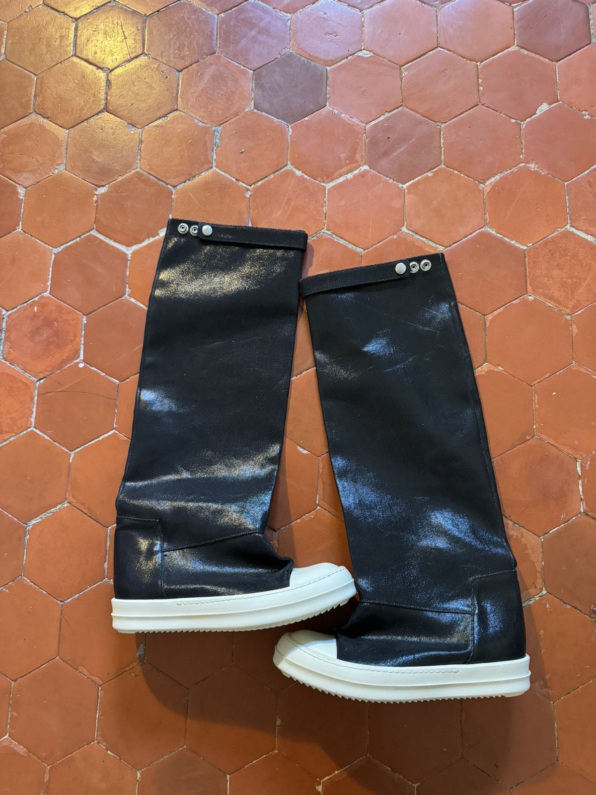 Image of Rick Owens Drkshdw Elefant Boots in Black, Men's (Size 8)