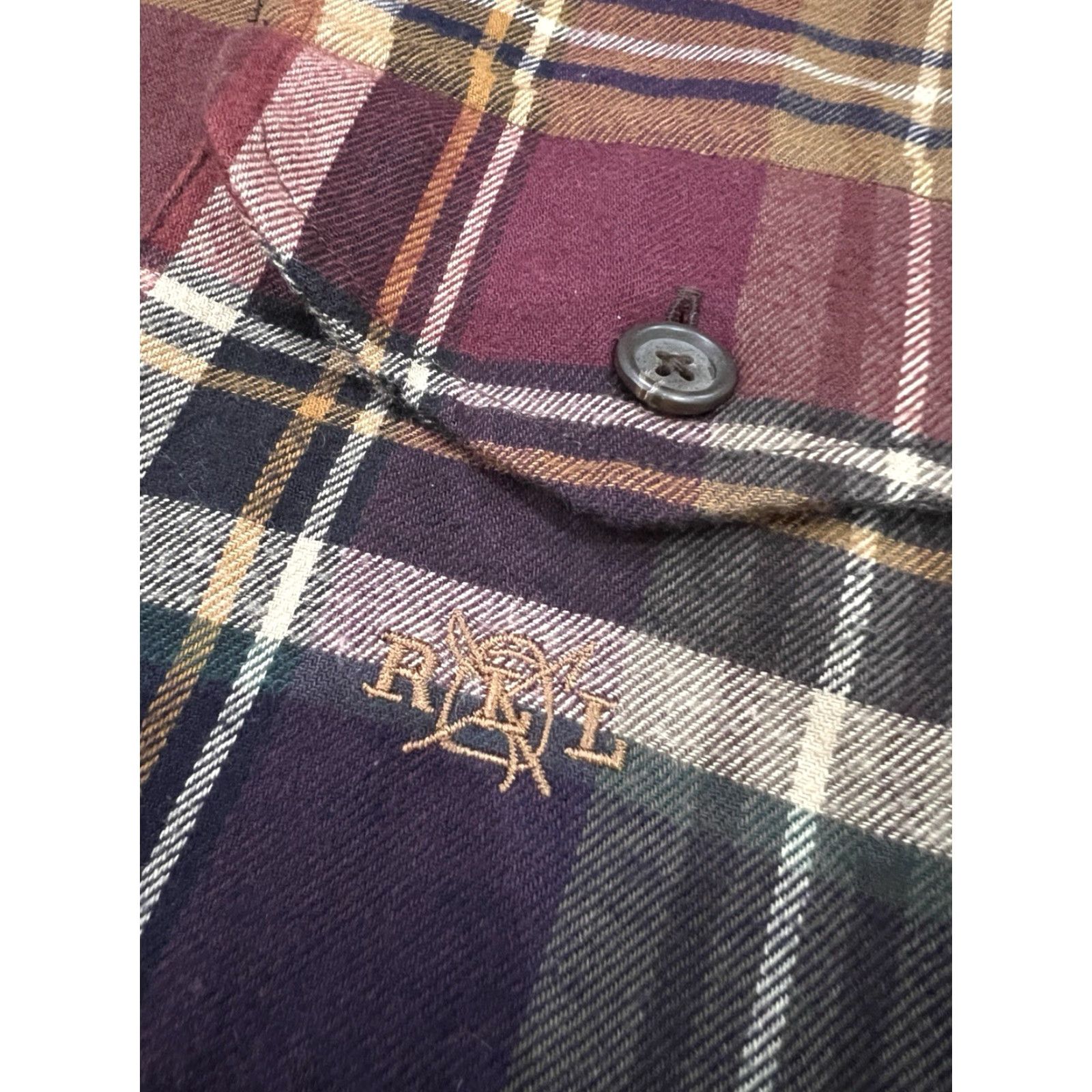 Ralph Lauren Lauren Ralph Lauren Womens Plaid Chore Jacket Shirt Sz M Shacket Western Preppy Brown Size M / US 6-8 / IT 42-44 - 3 Thumbnail