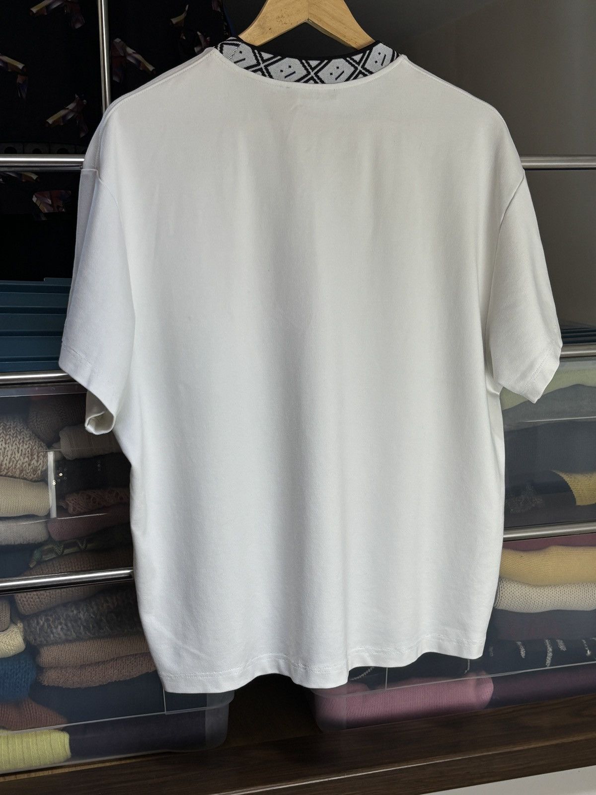 Acne Studios Acne Studios Collar Navid Face Boxy Tee Size US M / EU 48-50 / 2 - 5 Thumbnail