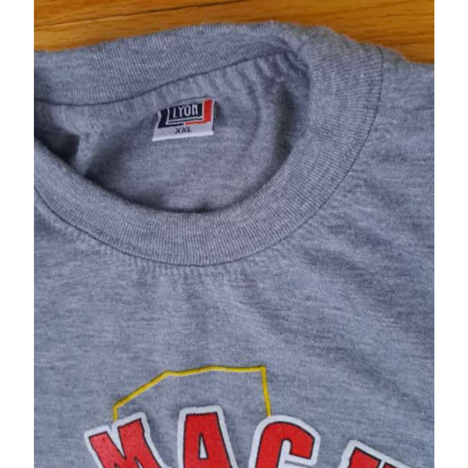 Vintage Vladie and the Red Machine T-Shirt, Hockey, Gray, XXL, Lyon, Unisex Adults, Short Sleeve, Regular Fit, 2XL, Gray Size US XXL / EU 58 / 5 - 4 Thumbnail