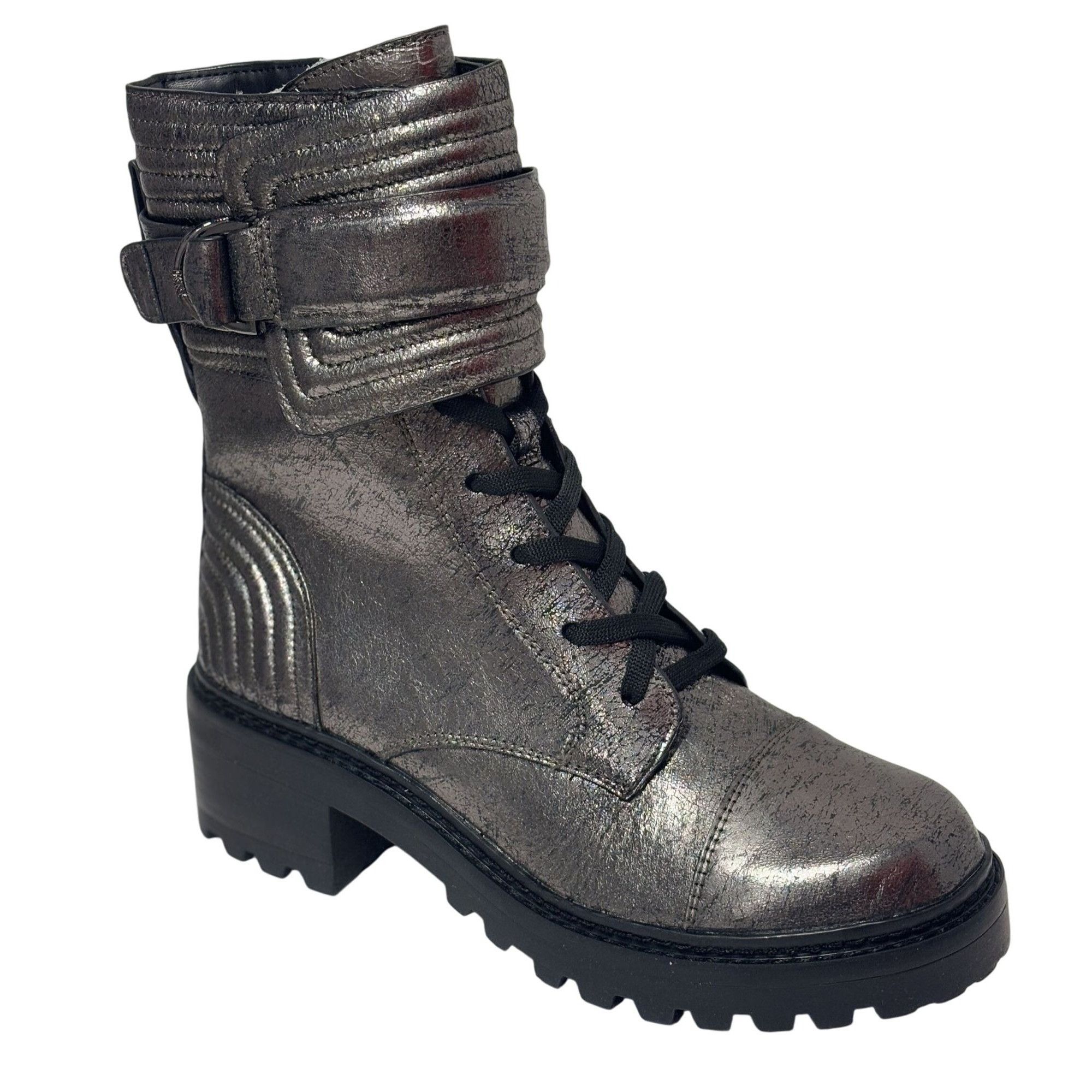 DKNY DKNY / Basia Combat / Metallic / Boots With Side Zipper & B Size US 10 / IT 40 - 2 Thumbnail