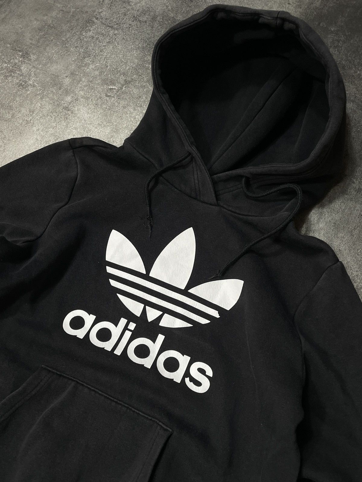 Adidas Adidas Big Logo Hoodie Hype Streetwear Size S / US 4 / IT 40 - 2 Thumbnail