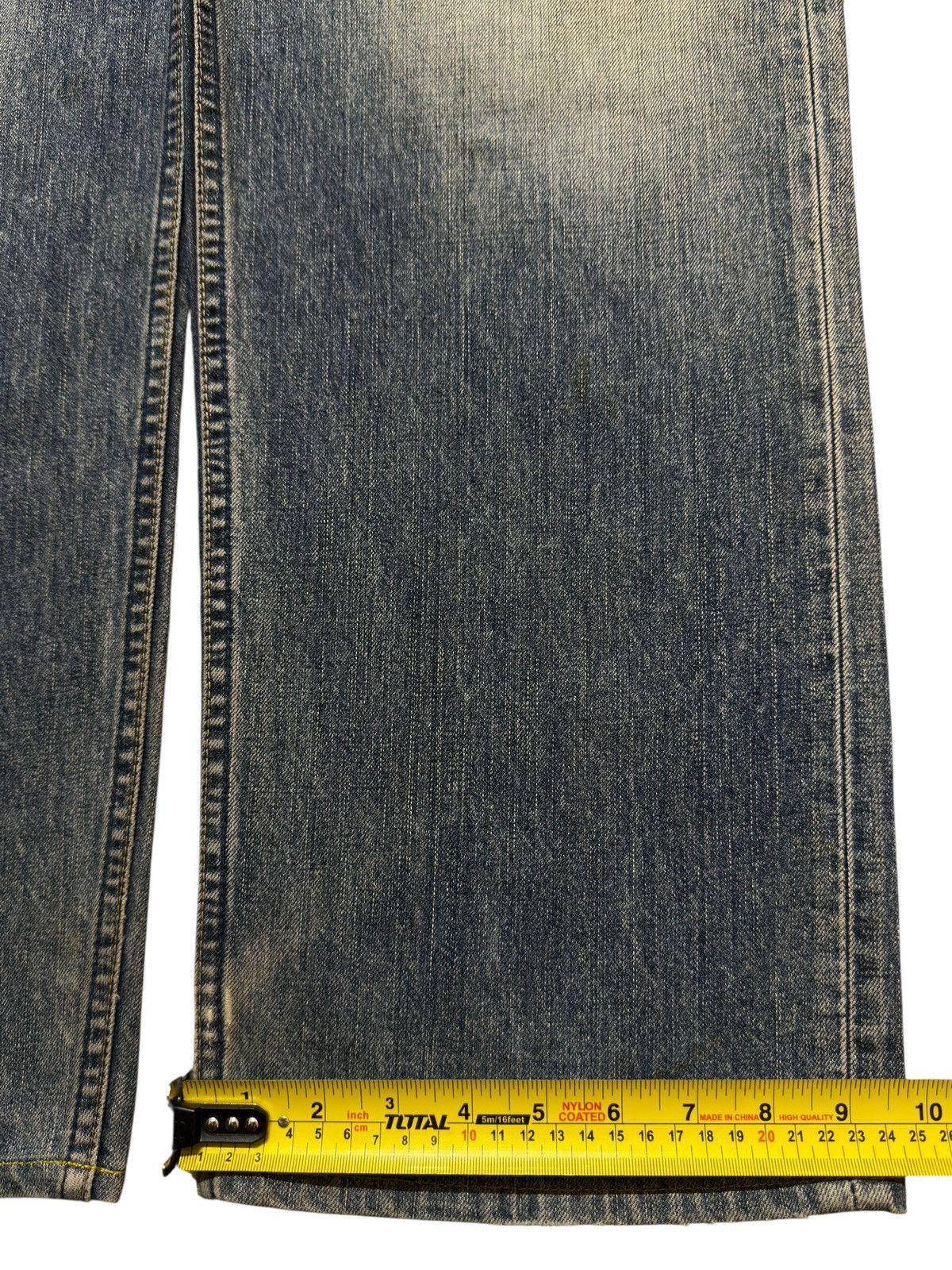 Levi's Vintage 90s Levis 503 Blue Faded Wash Whisker Wide Leg Baggy Size US 34 / EU 50 - 16 Thumbnail