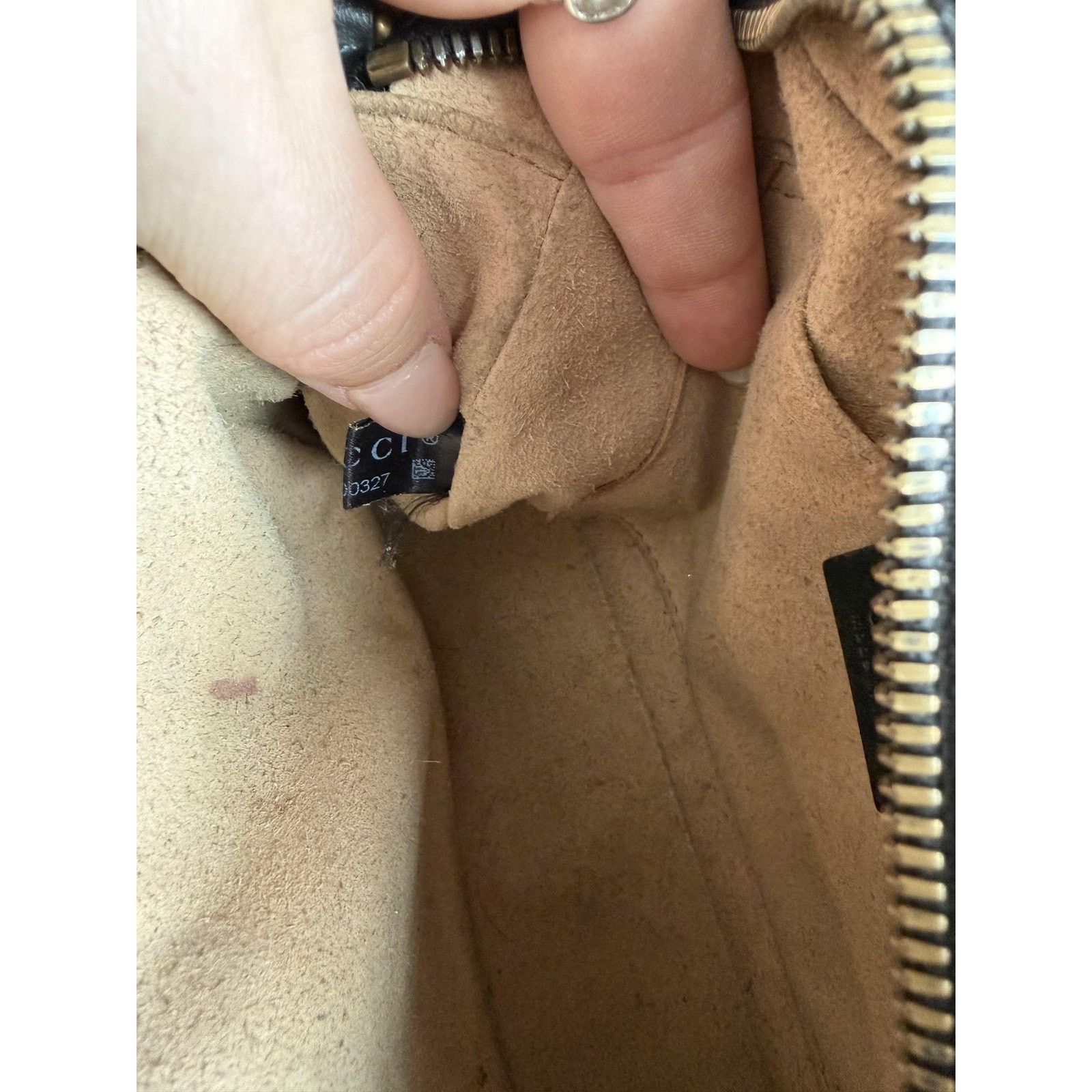 Gucci Gucci Crossbody Bag Small Black Leather GG Marmont Camera Size ONE SIZE - 12 Thumbnail