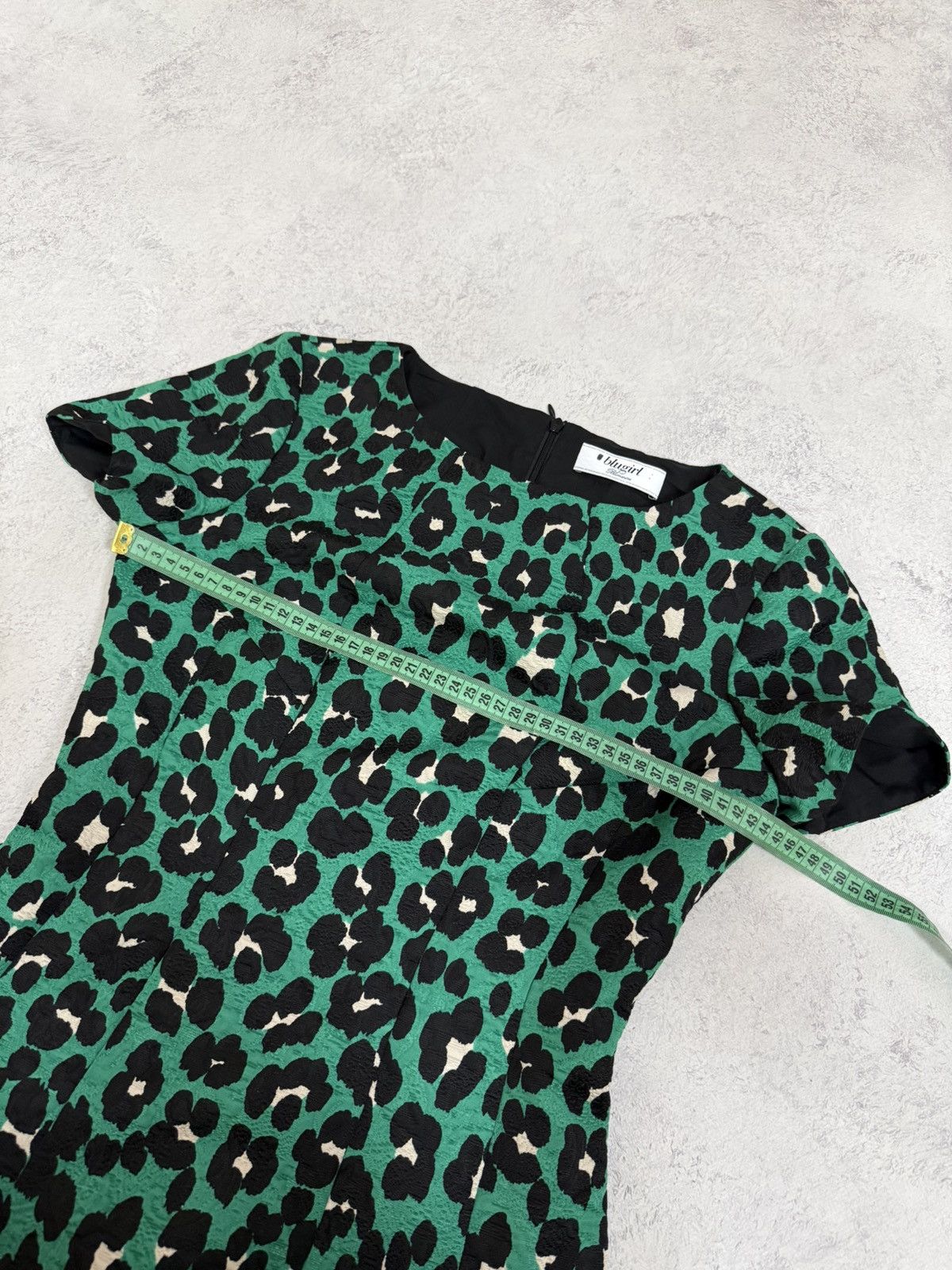 Blumarine Blugirl Blumarine Green Short Sleeve Mini Dress Size S-M Size S / US 4 / IT 40 - 15 Thumbnail