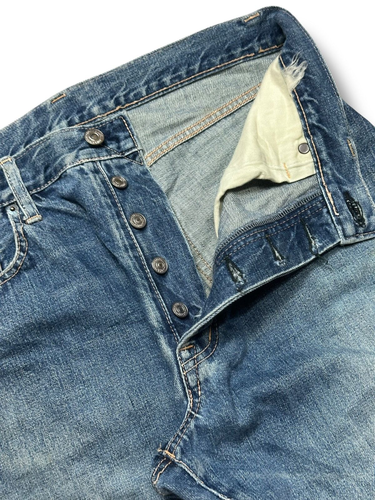 Spellbound Spellbound x Domingo Selvedge Distressed Denim Faded Jeans Size US 32 / EU 48 - 11 Thumbnail