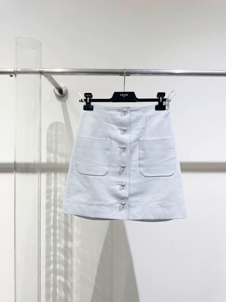 Chanel Chanel High Waist Leather Skirt - dmc Size 34" / US 12 / IT 48 - 1 Thumbnail
