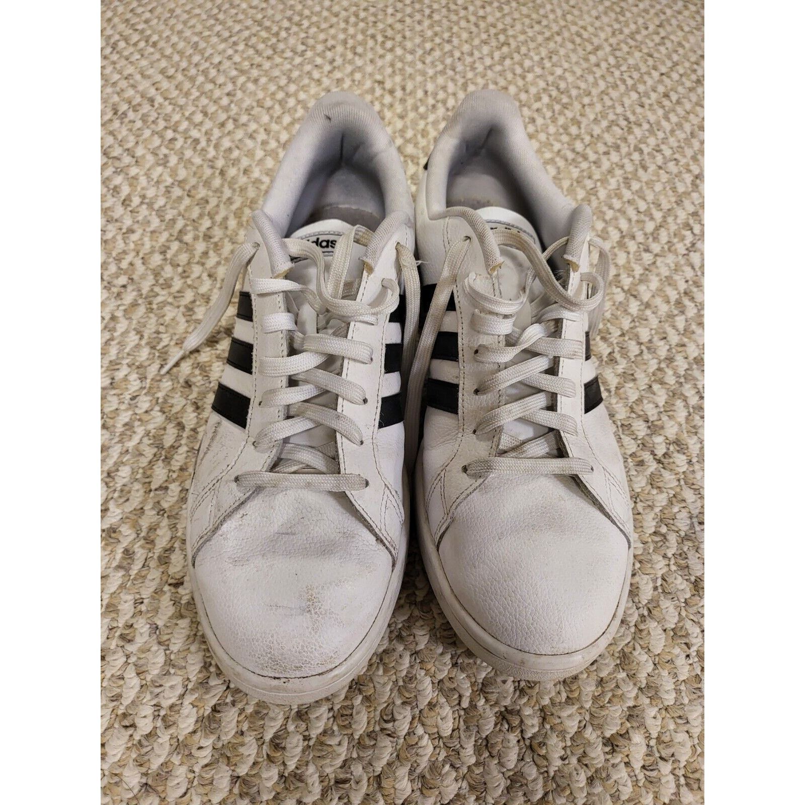 adidas gazelle silver green womens Used Adidas Golf Shoes Kids Size 4.5 – cssportinggoods main image 1