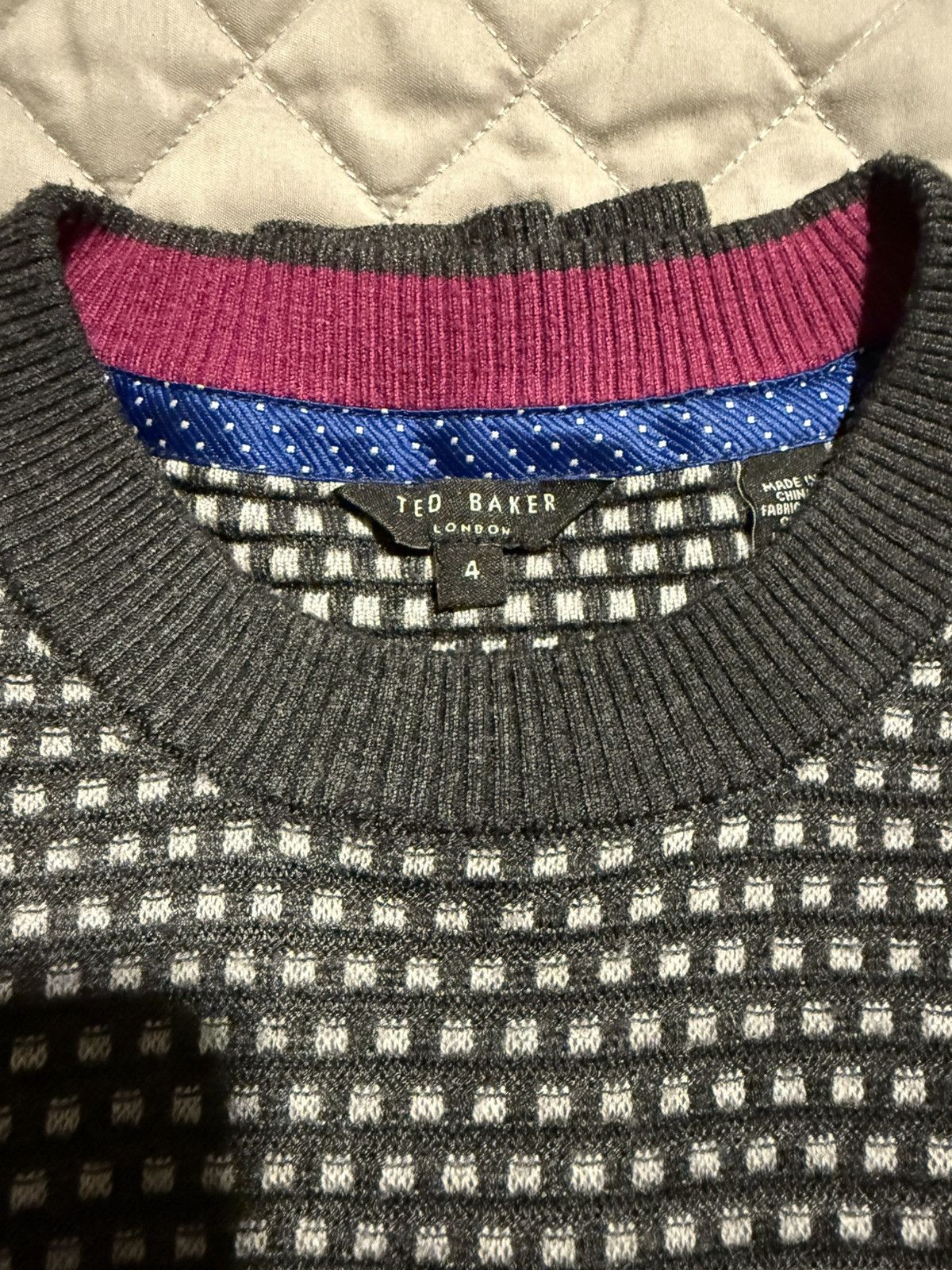 Ted Baker Ted Baker Jacquard Sweater (Size 4) Size US M / EU 48-50 / 2 - 2 Thumbnail