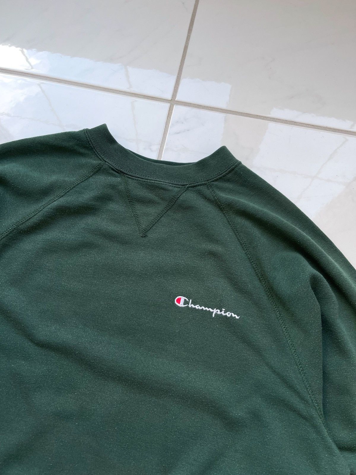 Champion × Vintage Vintage 90’s Cahmpion Green Sweatshirt Size US M / EU 48-50 / 2 - 3 Thumbnail