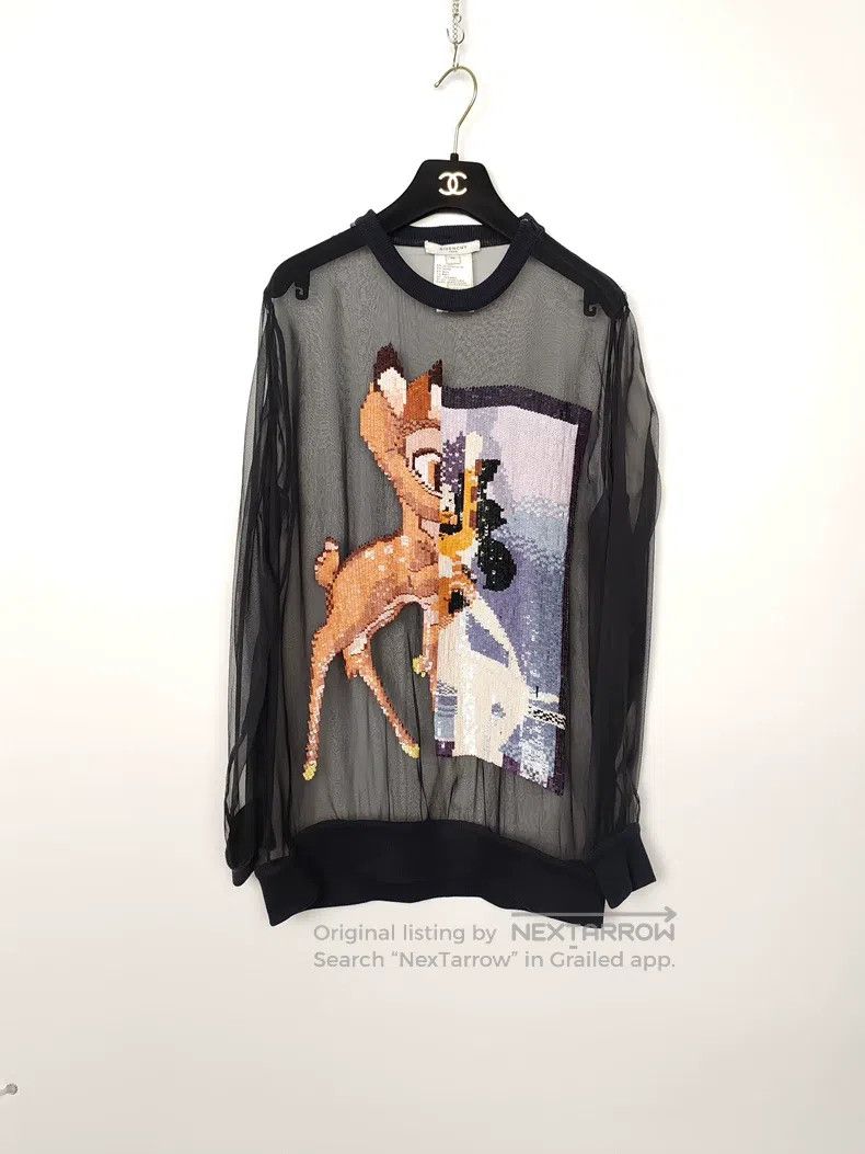 Givenchy Givenchy Ladies' Deer Mulberry Silk Cutout Sweatshirt Size XS / US 0-2 / IT 36-38 - 1 Thumbnail