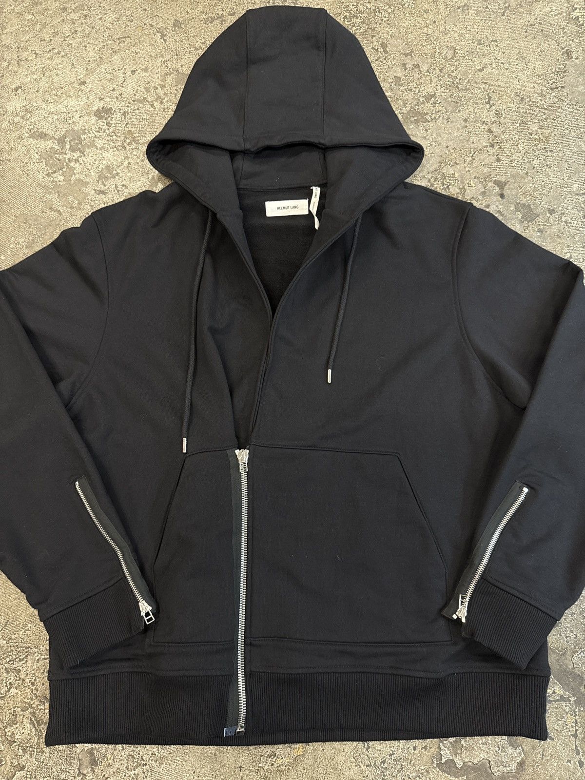 Helmut Lang Helmut Lang Overlap Zip Hoodie Size US XL / EU 56 / 4 - 2 Thumbnail