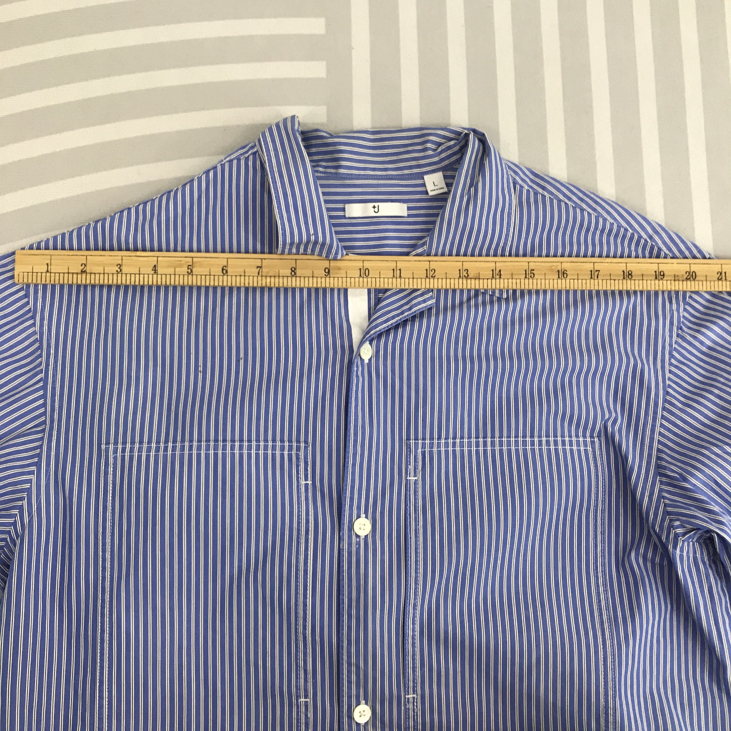 Japanese Brand × Jil Sander × Uniqlo Jil sender x Uniqlo Stripped design button up Jacket Size US L / EU 52-54 / 3 - 5 Thumbnail
