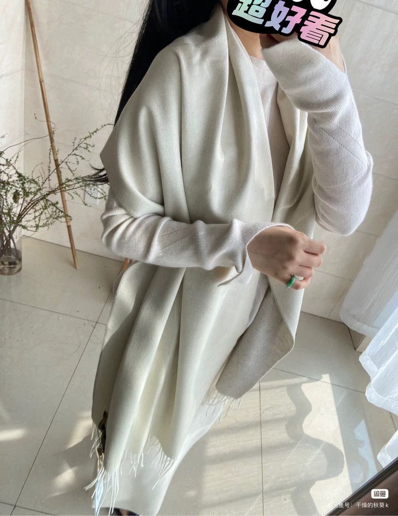 Loro Piana LORO PIANA 100%babycashmere scarf Size ONE SIZE - 5 Thumbnail