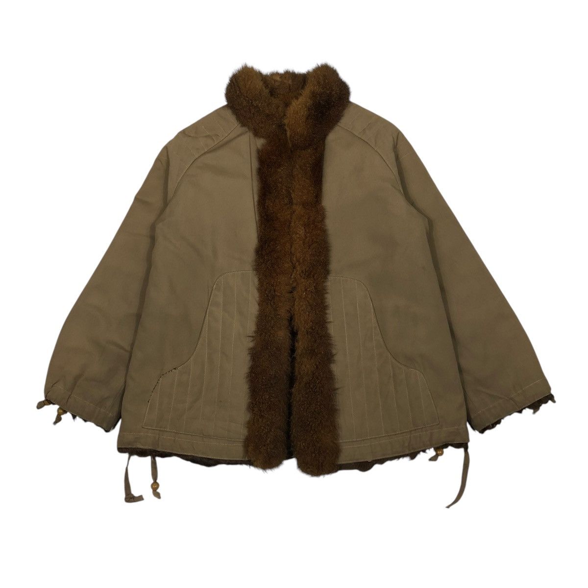 Japanese Brand VINTAGE CHORE JACKET MINK FUR BLANKET UNBRANDED ISSEY MIYAKE Size US M / EU 48-50 / 2 - 1 Thumbnail