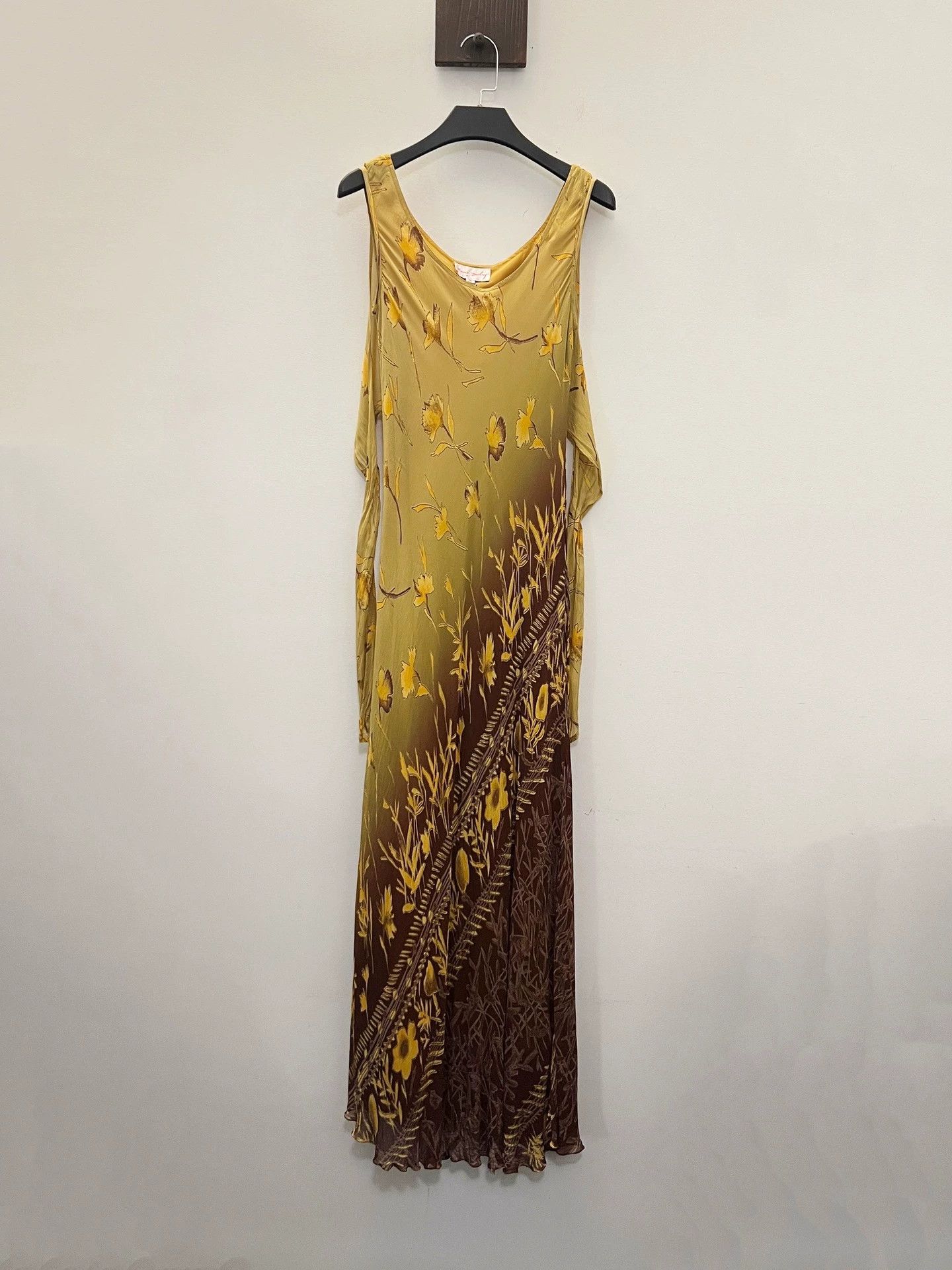Vintage French Brand Vintage Silk Autumn Leaf Dress Size S Size S / US 4 / IT 40 - 8 Thumbnail