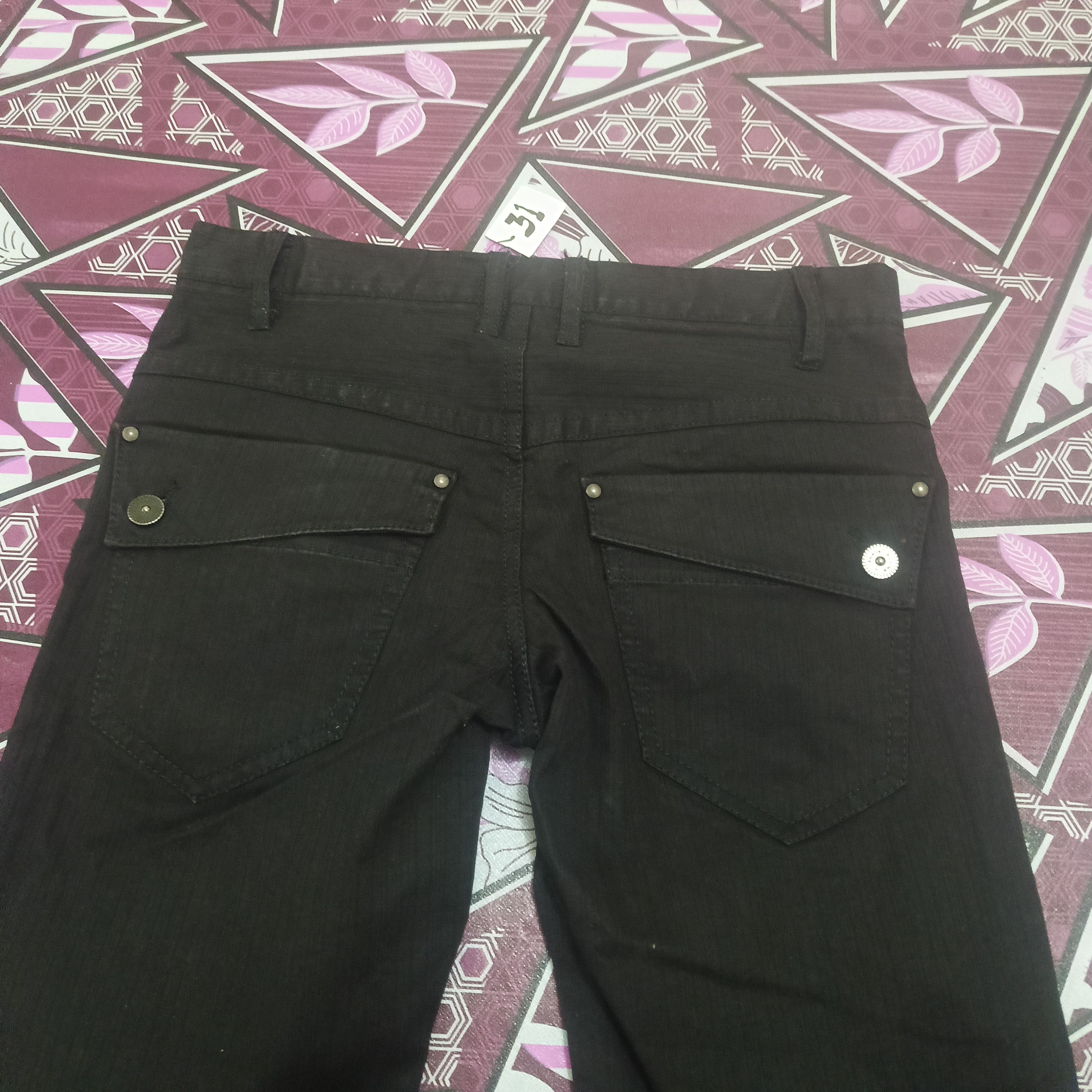 Japanese Brand Buona Giornata Bootcut Black Pants stripe Size US 30 / EU 46 - 9 Thumbnail