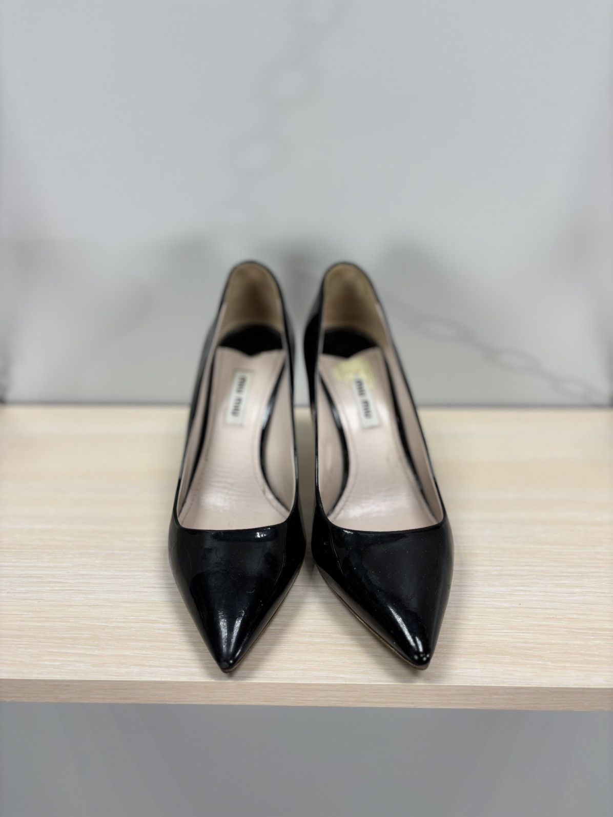 Designer × Japanese Brand × Miu Miu Womens heels Miu Miu Size 38 Color Black Size US 8 / IT 38 - 4 Thumbnail