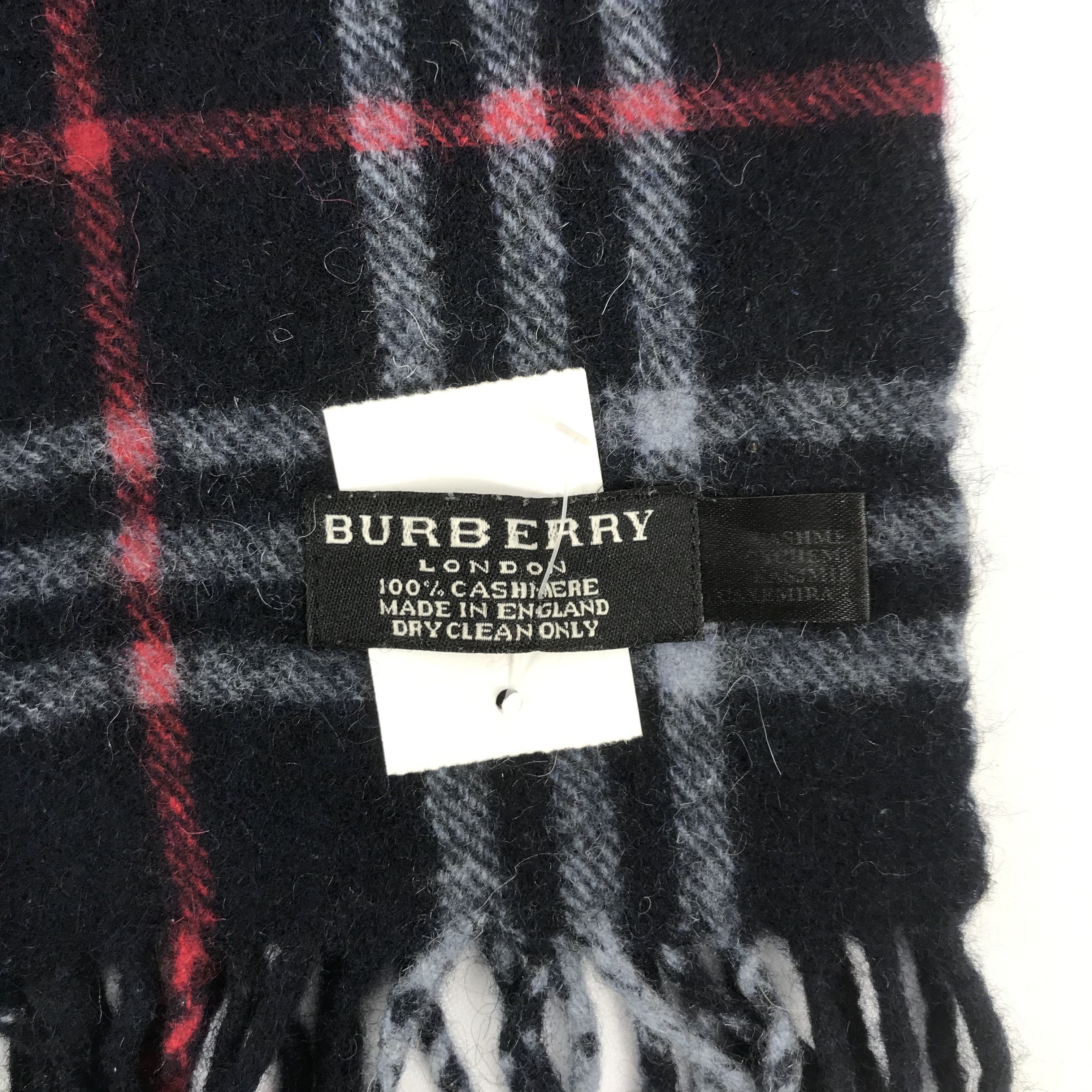 Burberry × Vintage Vintage Burberry Scarf Muffler Cashmere Scarves Size ONE SIZE - 4 Thumbnail